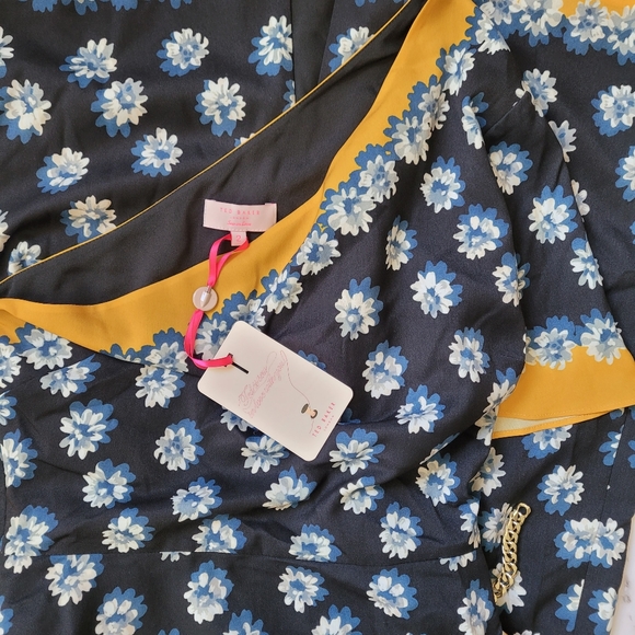 🍒NWT🍒 TED BAKER ONE SHOULDER DRESS - Picture 7 of 8